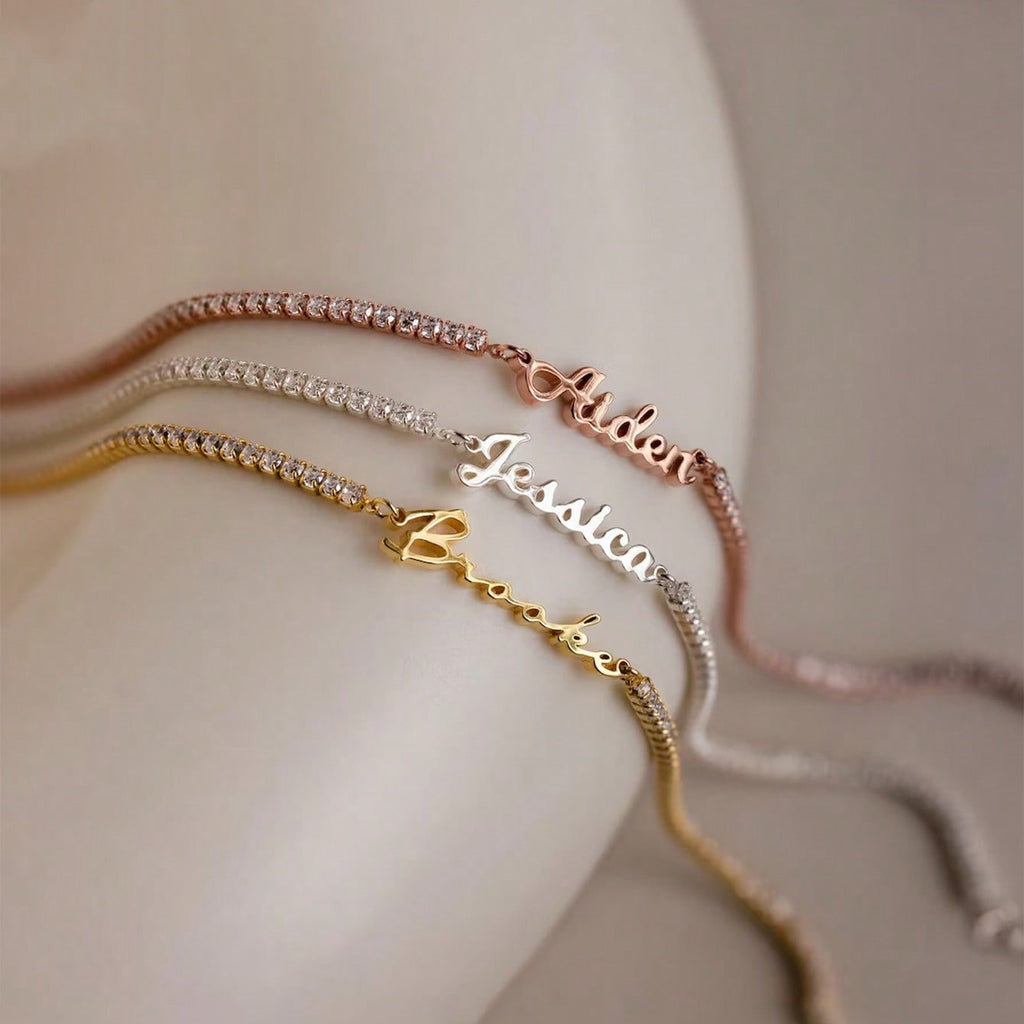 Customized Name Tennis Bracelet