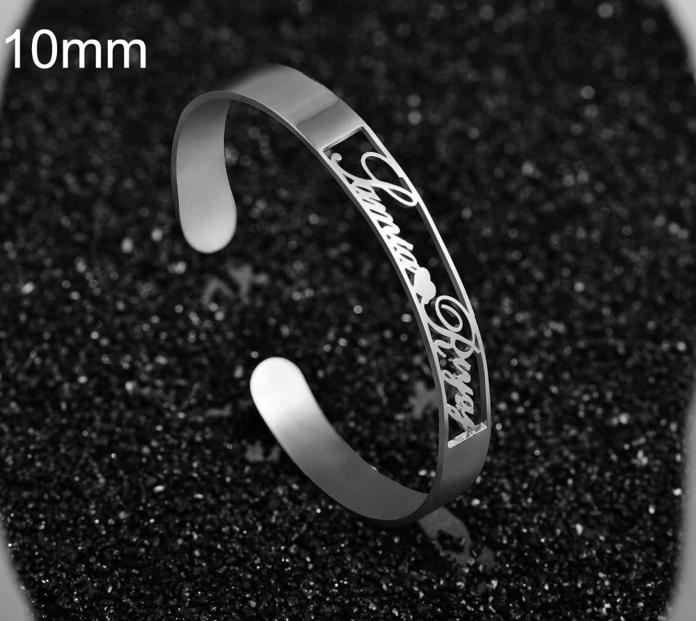 Customized Name Bracelet Stainless Steel Jewelry