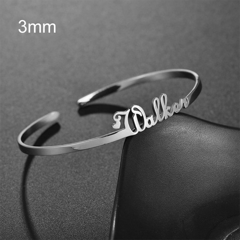 Customized Name Bracelet Stainless Steel Jewelry