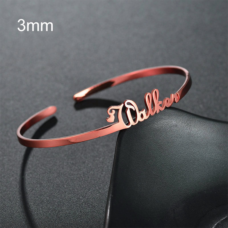 Customized Name Bracelet Stainless Steel Jewelry