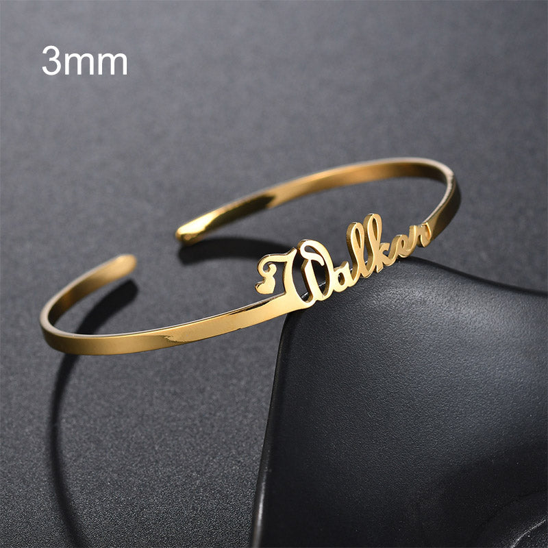 Customized Name Bracelet Stainless Steel Jewelry