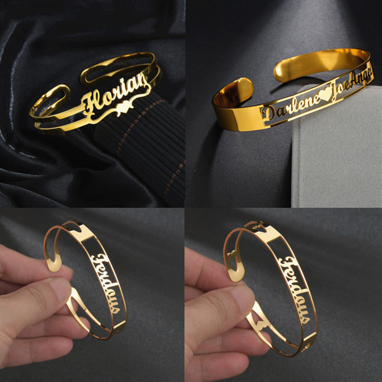 Customized Name Bracelet Stainless Steel Jewelry