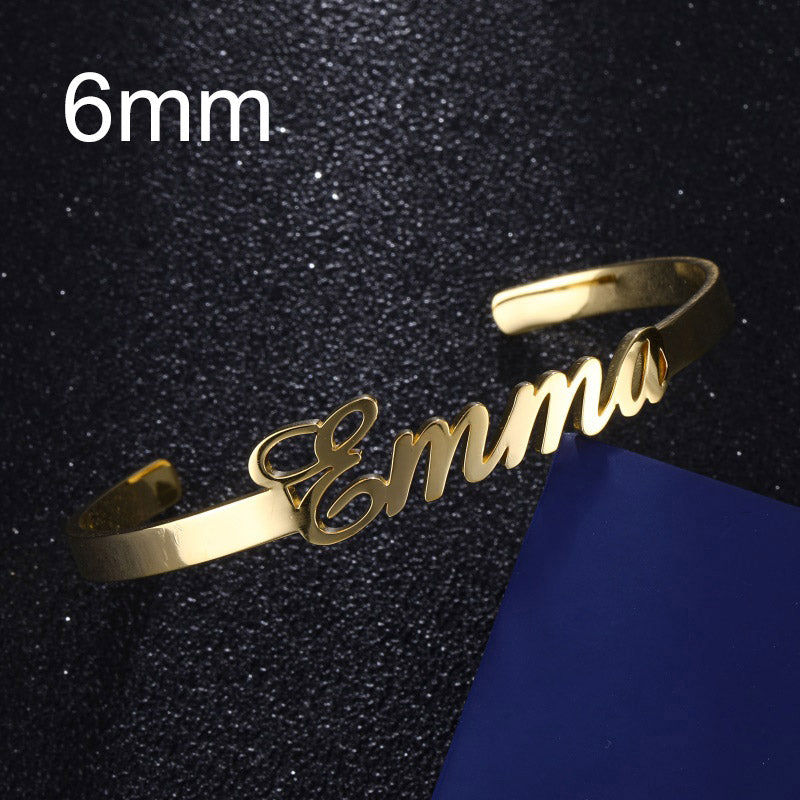 Customized Name Bracelet Stainless Steel Jewelry