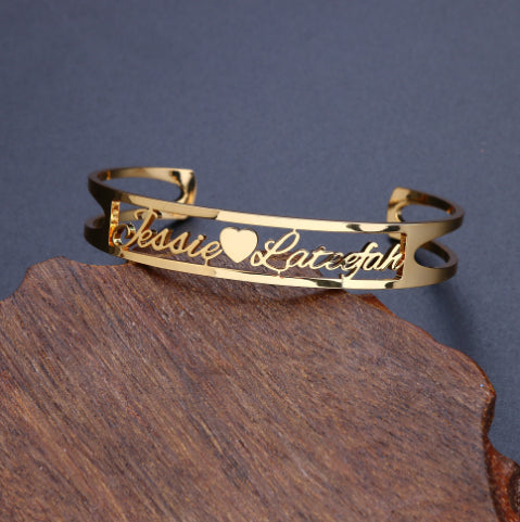 Customized Name Bracelet Stainless Steel Jewelry